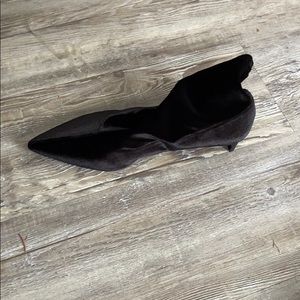 Zara Woman Black Velvet Ankle Boots Size 40 New